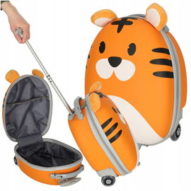 WALIZKA NA KÓŁKACH PODRÓŻNA DLA DZIECI BAGAŻ PODRĘCZNY DZIECIĘCY TYGRYS