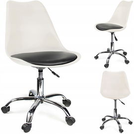 WYGODNE OBROTOWE KRZESŁO FOTEL BIUROWE REGULOWANE NA KÓŁKACH DO SALONU