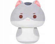Pluszak Kawaii KOT PRZYTULANKA KSZTAŁT GRZYBA 36 CM MEWAII MASKOTKA
