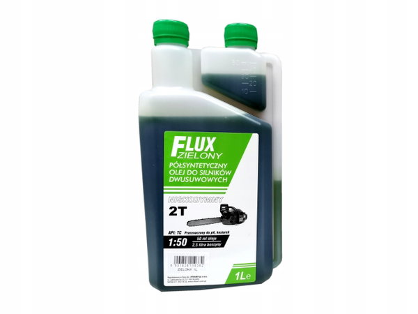 FLUX olej do mieszanki do dwusuwów 2T zielony 1L