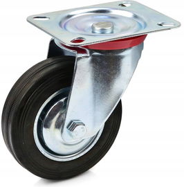 KOŁO OBROTOWE GUMOWE SKRĘTNE DO WÓZKA LEŻANKI 100mm G71514 KOŁO OBROTOWE