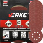 KRĄŻEK PAPIER ŚCIERNY P 180 180 MM 10 SZT. VERKE V44197