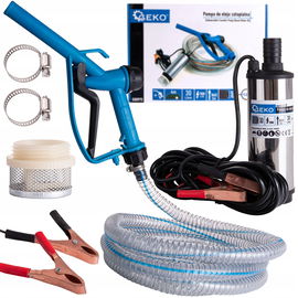 POMPKA DO SPUSZCZANIA PALIWA ROPY ON 12V 51mm + PISTOLET WĄŻ 4M G00975