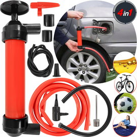 POMPKA RĘCZNA WYMIANY OLEJU WODY PALIWA PIŁEK ROWERU MATERACA V83146 POMPKA