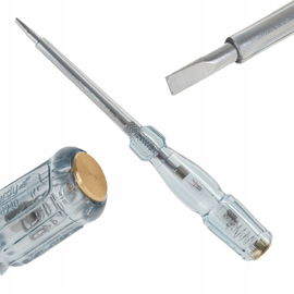 PRÓBNIK NAPIĘCIA 182mm PRÓBÓWKA MIERNIK TESTER 100 - 250 V T00940