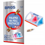 PUŁAPKA NA MOLE Spożywcze Kuchenne MAX Feromonowa Lep Klej na Mole BROS 2w1