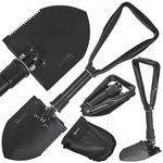 SAPERKA SKŁADANA 2W1 TAKTYCZNA BLACK SURVIVAL SERIES G01901