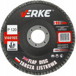 Tarcza do szlifowania Verke 125x22,2 mm V44164 TARCZA PIÓRKOWA 125MM P100