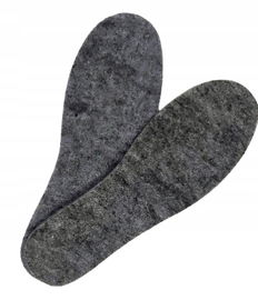 WKŁADKI DO BUTÓW FILCOWE GRUBE wkładki obuwnicze ciepłe do kaloszy 6MM R.46
