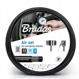Zestaw do pompowania kół Bradas P/KP03,5 3 ele. KOMPLET DO POMPOWANIA KÓŁ