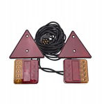 Zestaw lamp LED magnes kompletny z trójkątami z przewodem 7,5 m OSW000122