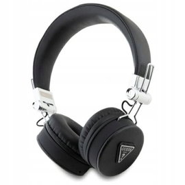 Guess Grained - Bezprzewodowe słuchawki nauszne Bluetooth ENC (czarny)