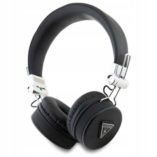 Guess Grained - Bezprzewodowe słuchawki nauszne Bluetooth ENC (czarny)