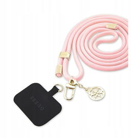 Guess CBDY Cord Nylon 4G Metal - Uniwersalny pasek do telefonu (różowy)