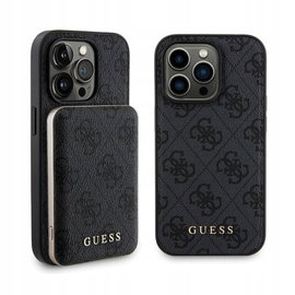 Guess Bundle Pack MagSafe 4G Metal Gold Logo - Zestaw etui + Power Bank 500
