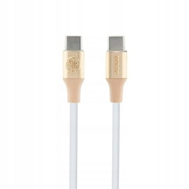 Guess Ebossed Logo - Kabel USB-C do USB-C Fast Charging 1.5m (złoty)