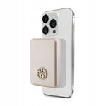 Guess 4G Strassed Metal Logo MagSafe - Power Bank indukcyjny 5000 mAh 15W