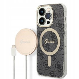 Guess Bundle Pack MagSafe 4G Zestaw etui ładowarka MagSafe iPhone 14 Pro