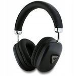Guess Metallic - Bezprzewodowe słuchawki nauszne Bluetooth V5.3 (czarny)