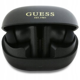 Guess Słuchawki Bluetooth TWS ANC & ENC + etui ładujące (czarny)