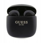 Guess True Wireless - Słuchawki TWS + etui ładujące (czarny)