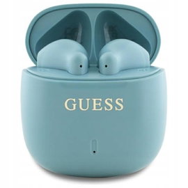 Guess Printed Classic - Słuchawki Bluetooth TWS + etui ładujące (turkusowy)
