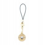 Guess Phone Strap Heart Diamond Charm with Rhinestones