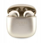 Guess True Wireless Script Logo BT5.3 - Słuchawki TWS + etui ładujące (złot