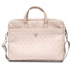 Guess Saffiano 4G Triangle Logo Computer Bag Torba na notebooka 16” różowy