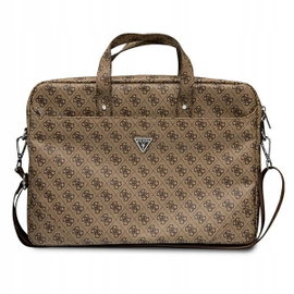 Guess Saffiano 4G Triangle Logo Computer Bag Torba na notebooka 16” brązowy