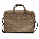 Guess Saffiano 4G Triangle Logo Computer Bag Torba na notebooka 16” brązowy