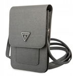 Guess Wallet Saffiano Triangle Logo Phone - Torba na smartfona i akcesoria