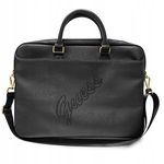 Guess Saffiano Script Computer Bag - Torba na notebooka 15” (czarny)