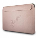 Guess Saffiano Script Computer Sleeve - Etui na notebooka 13" (różowy)
