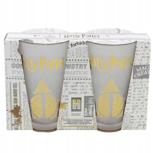 Harry Potter - Zestaw dwóch szklanek w ozdobnym pudełku z Golden Magic