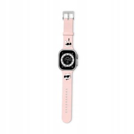 Karl Lagerfeld 3D Rubber - Pasek do Apple Watch 42/44/45/49 mm (różowy)