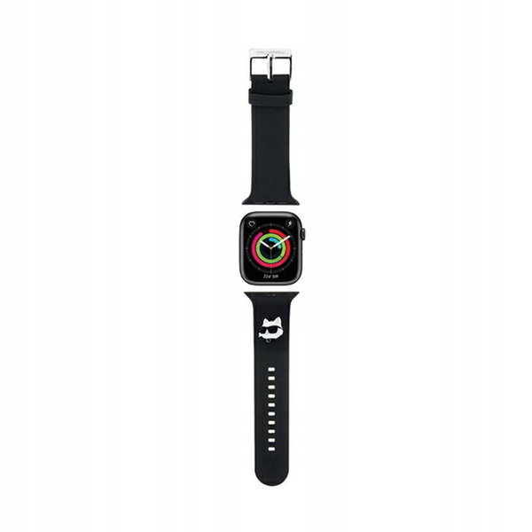 Karl Lagerfeld 3D Rubber - Pasek do Apple Watch 38/40/41 mm (czarny)
