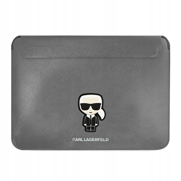 Karl Lagerfeld - Etui na notebook 13" / 14" (Srebrny)
