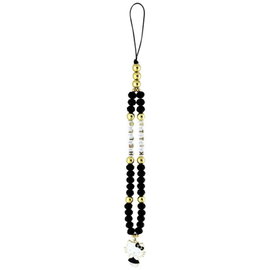 Hello Kitty Pearls and Beads Kitty Charm - Zawieszka do telefonu (czarny)