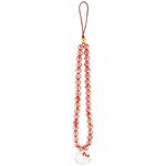 Hello Kitty Pearls Kitty Head - Zawieszka do telefonu (czerwony)