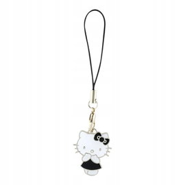 Hello Kitty Phone Strap Charm Kitty Cute - Zawieszka do telefonu (czarny)