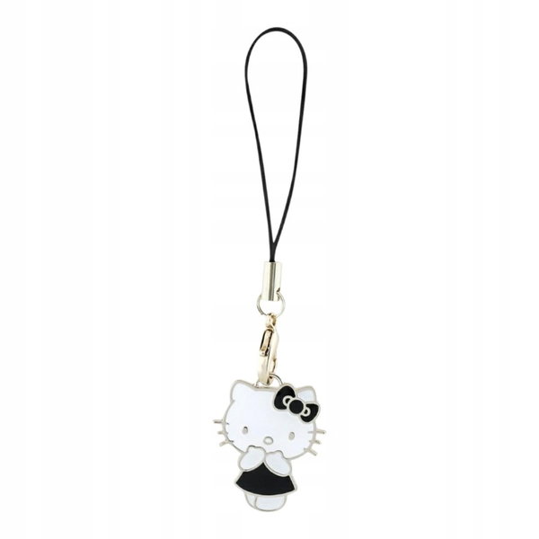 Hello Kitty Phone Strap Charm Kitty Cute - Zawieszka do telefonu (czarny)