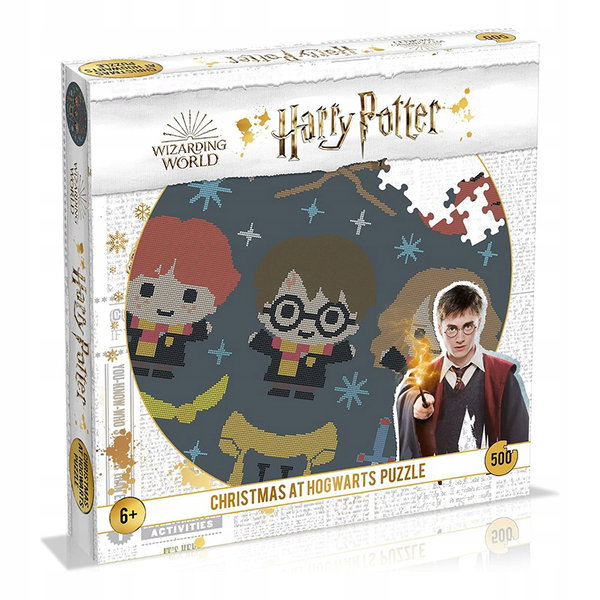 Harry Potter - Puzzle 500 elementów w ozdobnym pudełku (Christmas at Hogwar