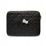 Hello Kitty Zip PU Quilted Bows Sleeve - Etui na notebooka 13" / 14" (czarn