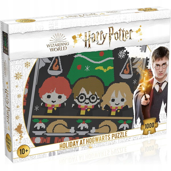 Harry Potter - Puzzle 1000 elementów w ozdobnym pudełku (Holidays at Hogwar