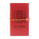 Harry Potter - Skórzany notatnik podróżny Gryffindor 12x19,6 cm (Czerwony)