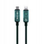 Kabel połączeniowy USB-C do Lightning SuperFast Charge PD 20W 1.2m Zielony