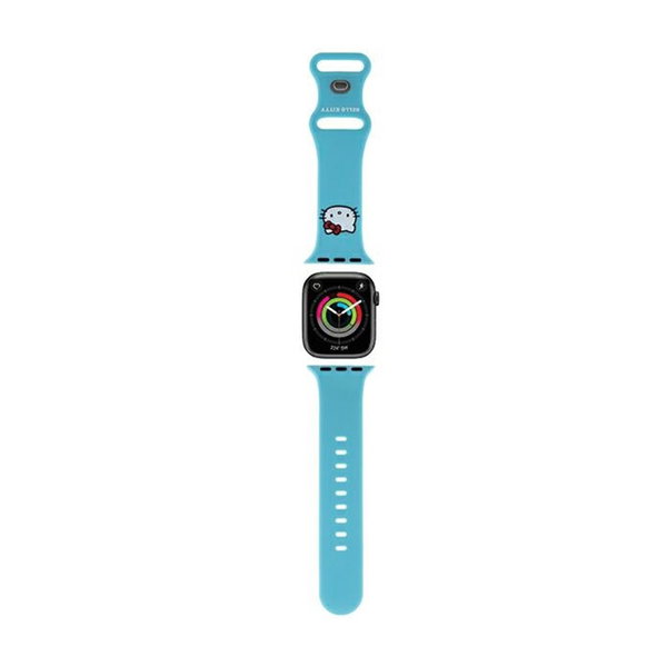 Hello Kitty Silicone Kitty Head Pasek do Apple Watch 38/40/41 mm niebieski