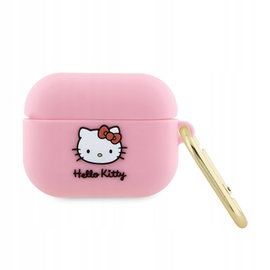 Hello Kitty Silicone 3D Kitty Head - Etui AirPods Pro (różowy)