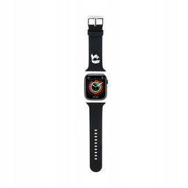 Karl Lagerfeld 3D Rubber Pasek do Apple Watch 42/44/45/49 mm (czarny)